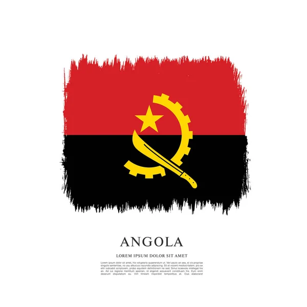 Présentation du drapeau Angola — Image vectorielle