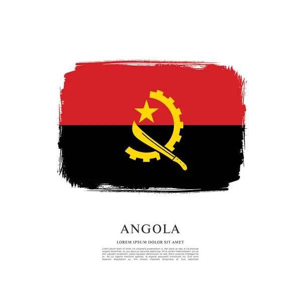 Présentation du drapeau Angola — Image vectorielle