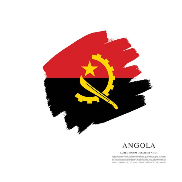 Angola vlag lay-out — Stockvector