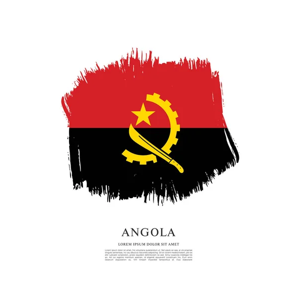 Angola layout bandiera — Vettoriale Stock