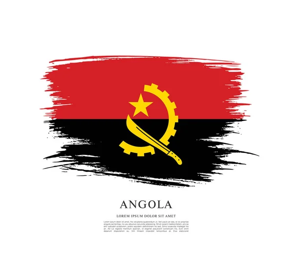 Angola layout bandiera — Vettoriale Stock