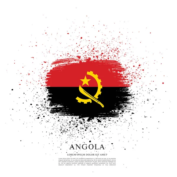 Angola diseño de la bandera — Archivo Imágenes Vectoriales