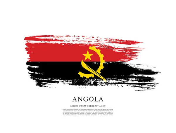 Angola layout bandiera — Vettoriale Stock