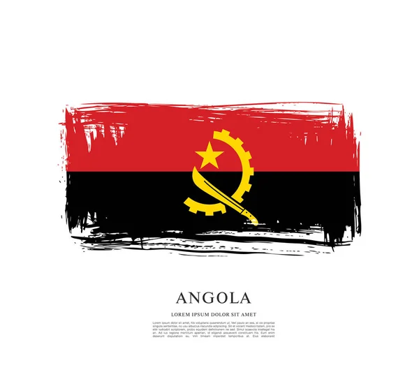 Angola diseño de la bandera — Archivo Imágenes Vectoriales