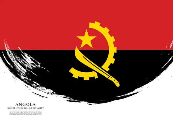 Angola diseño de la bandera — Archivo Imágenes Vectoriales