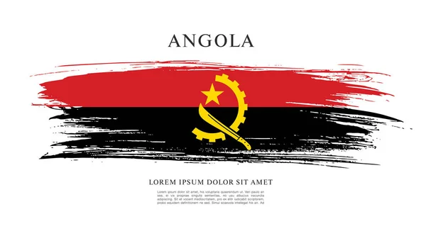 Angola layout bandiera — Vettoriale Stock