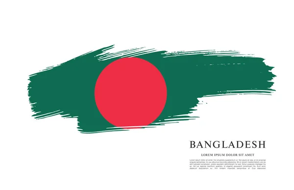 Bangladesh Flagge Layout — Stockvektor