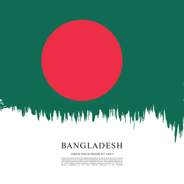 Bangladesh flag layout — Stock Vector