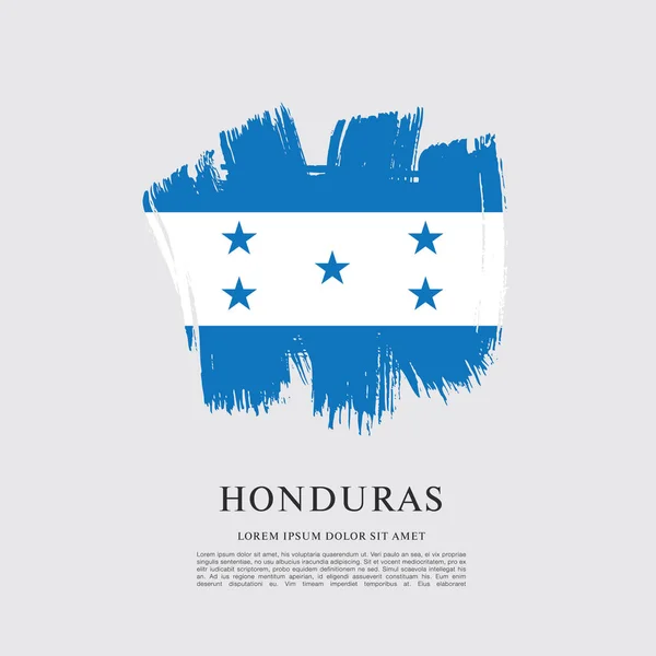 Honduras lobogó szerinti elrendezés — Stock Vector