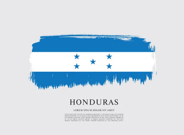 Honduras lobogó szerinti elrendezés — Stock Vector