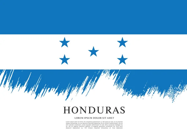 Honduras lobogó szerinti elrendezés — Stock Vector