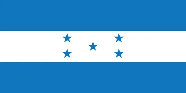 Diseño de bandera de Honduras — Vector de stock