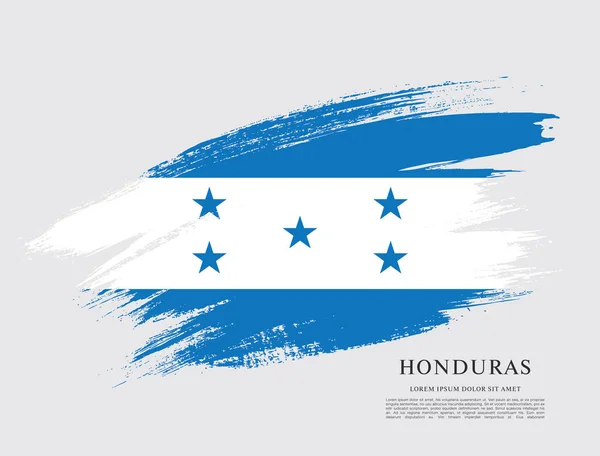 Diseño de bandera de Honduras — Archivo Imágenes Vectoriales