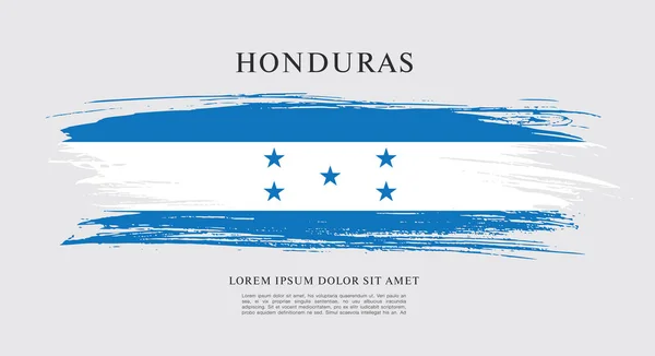 Honduras lobogó szerinti elrendezés — Stock Vector