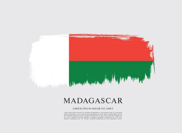 マダガスカルの旗レイアウト — ストックベクタ