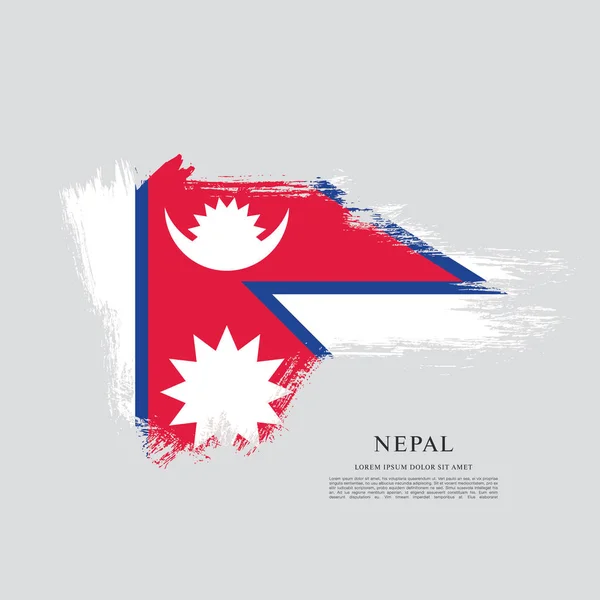 Планировка флага Непала — стоковый вектор