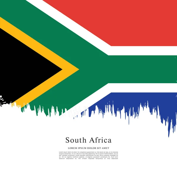 South Africa flag layout — Stock Vector