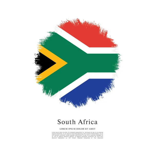 Layout bandeira da África do Sul —  Vetores de Stock