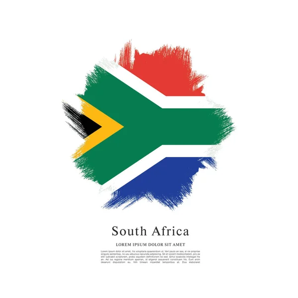 Südafrikanische Flagge — Stockvektor