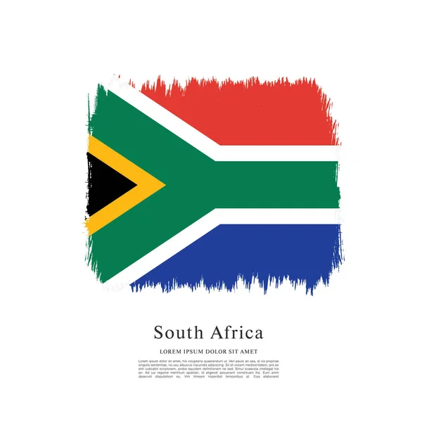 南アフリカ共和国旗レイアウト — ストックベクタ