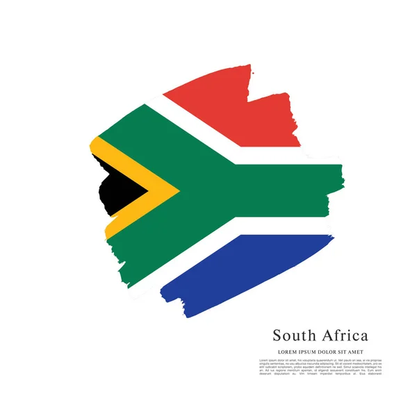 Syd Afrika flagga layout — Stock vektor