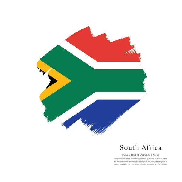 South Africa flag layout — Stock Vector