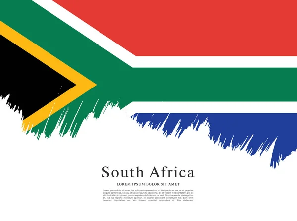 Layout bandeira da África do Sul — Vetor de Stock