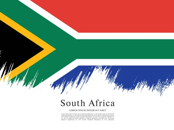 Layout bandeira da África do Sul —  Vetores de Stock