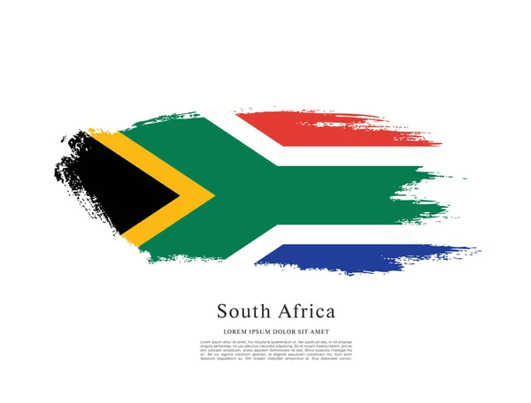 South Africa flag layout — Stock Vector