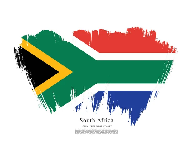 Layout bandeira da África do Sul — Vetor de Stock