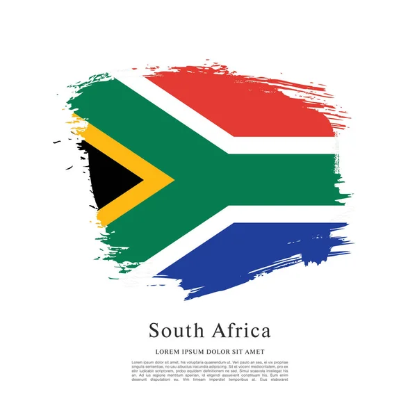 Syd Afrika flagga layout — Stock vektor