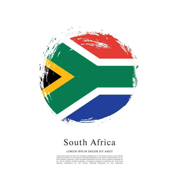 Zuid-Afrika vlag lay-out — Stockvector