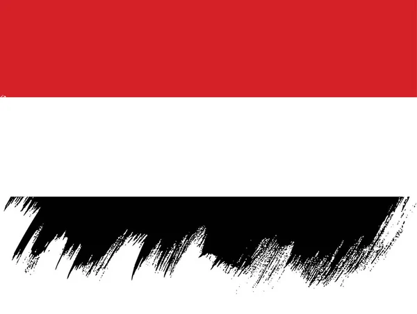 Yemen diseño de la bandera — Vector de stock