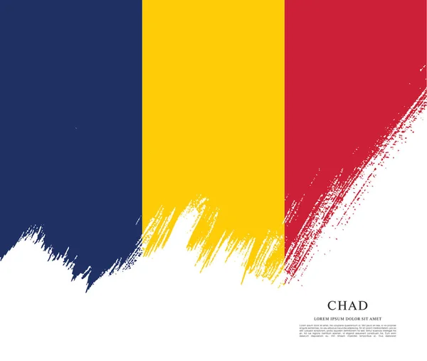 Chad diseño de bandera — Archivo Imágenes Vectoriales