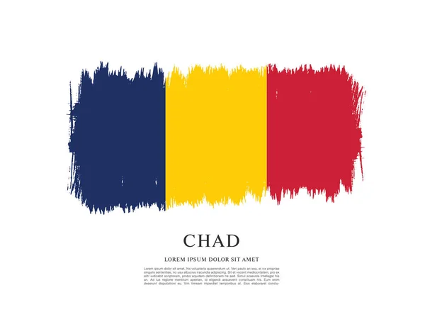 Chad diseño de bandera — Archivo Imágenes Vectoriales