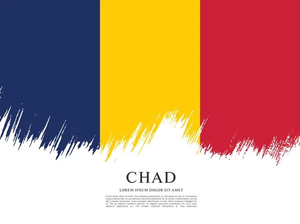 Chad diseño de bandera — Archivo Imágenes Vectoriales