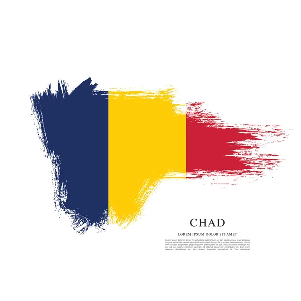 Chad diseño de bandera — Archivo Imágenes Vectoriales