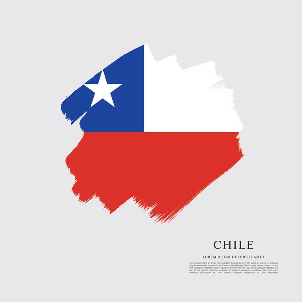 Diseño de bandera de Chile — Archivo Imágenes Vectoriales