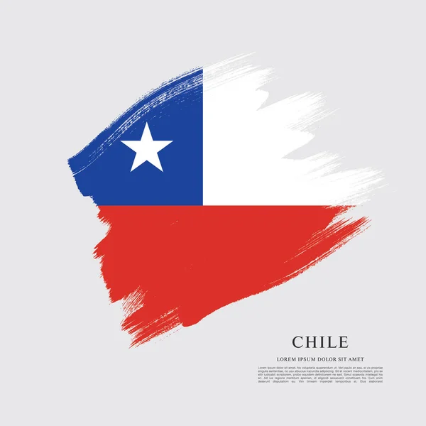 Diseño de bandera de Chile — Archivo Imágenes Vectoriales