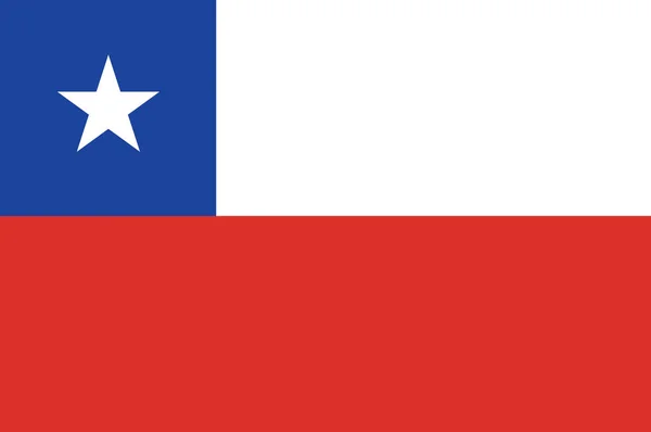 Diseño de bandera de Chile — Vector de stock