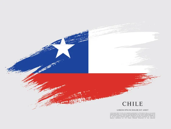 Diseño de bandera de Chile — Archivo Imágenes Vectoriales