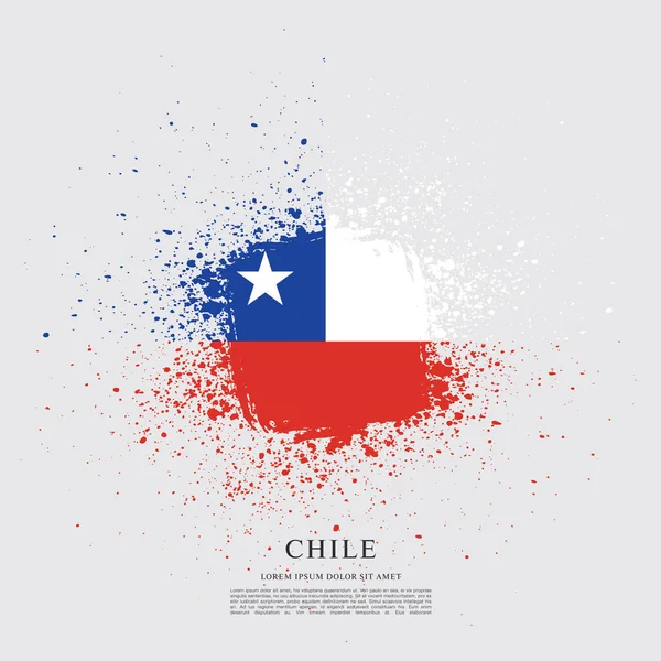 Chile flagga layout — Stock vektor