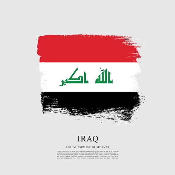 Irák příznak rozložení — Stockový vektor