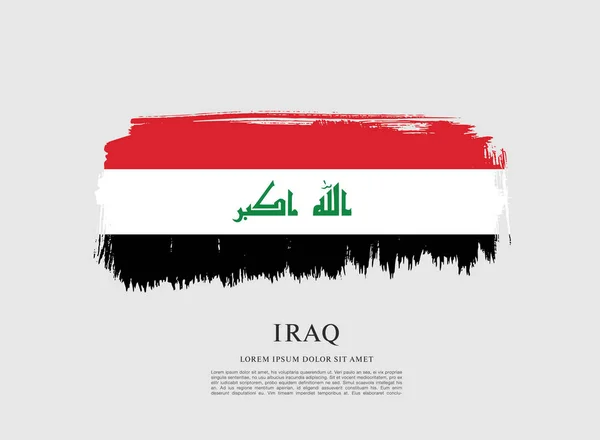 Irák příznak rozložení — Stockový vektor