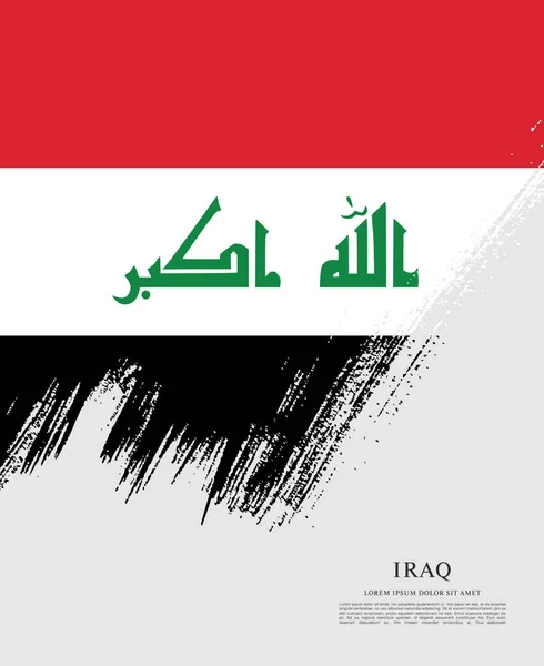 Irakische Flagge — Stockvektor