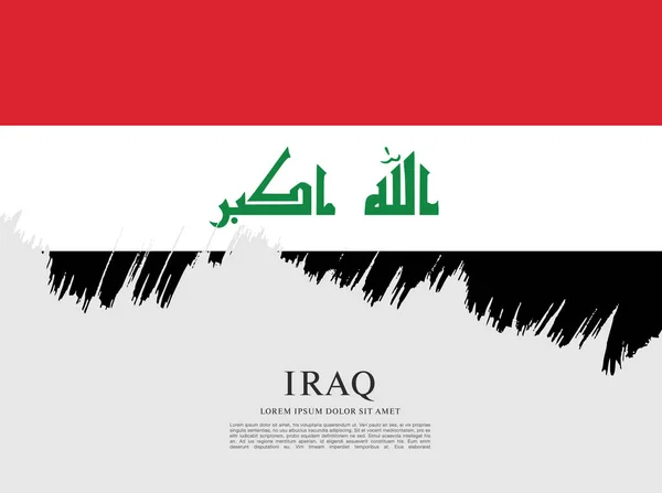 Iraq flag layout — Stock Vector