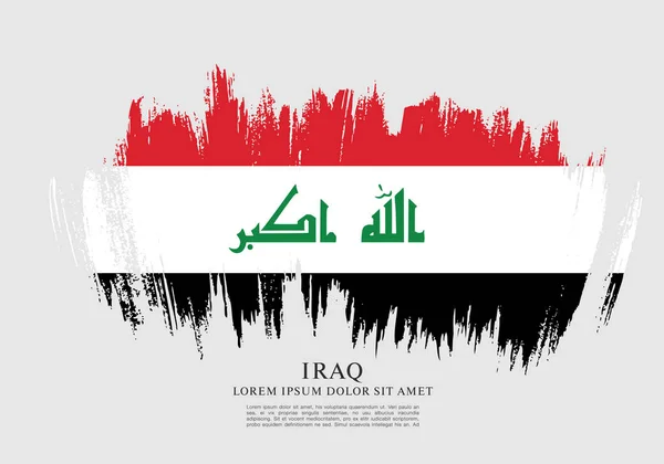 Iraq layout della bandiera — Vettoriale Stock