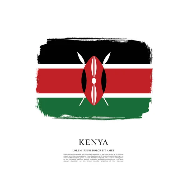 Kenya flagga layout — Stock vektor