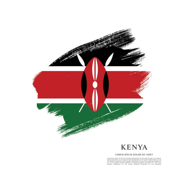 Bandera de Kenia — Archivo Imágenes Vectoriales