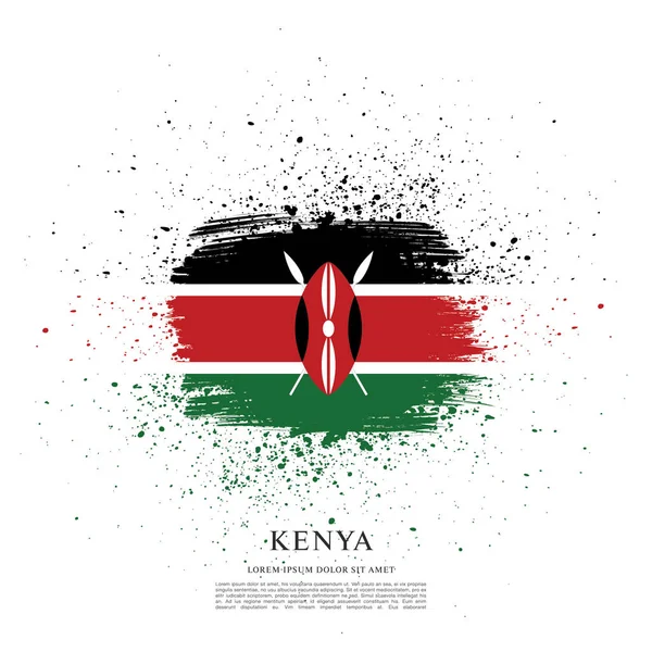 Keňa příznak rozložení — Stockový vektor